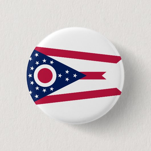 Ohio State Vlag Verenigde Staten Ronde Button 3,2 Cm (Voorkant)