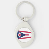 Ohio State Vlag Verenigde Staten Sleutelhanger (Voorkant)
