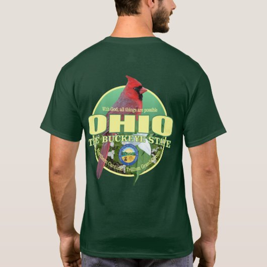Ohio State Vogel & Bloem T-shirt (Achterkant)