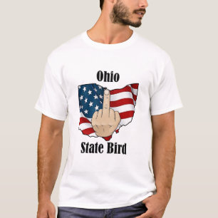 Ohio state vogel t-shirt middelvinger