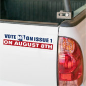 Ohio Stemming nr. over kwestie 1 augustus 8 Bumpersticker (Op Truck)