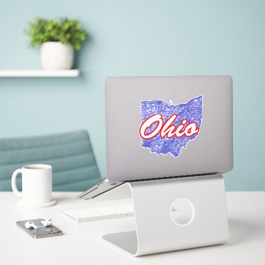 Ohio Sticker (Laptop op bureau)
