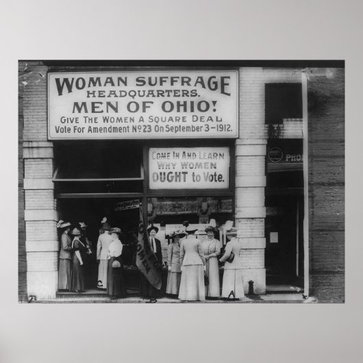 Ohio Suffrage Headquarters in Cleveland Poster (Voorkant)
