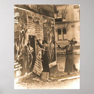 Ohio Suffragettes die in Cincinnati knollen Poster