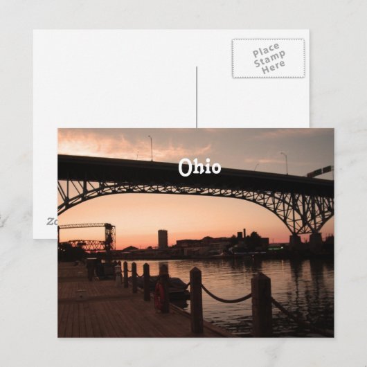 Ohio Sunset Briefkaart (Voorkant / Achterkant)