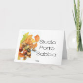 Ohio Thanksgiving wenst gebladerte grens Feestdagen Kaart (Achterkant)