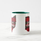 Ohio - Thuis voor de kerstMok Tweekleurige Koffiemok (Center)