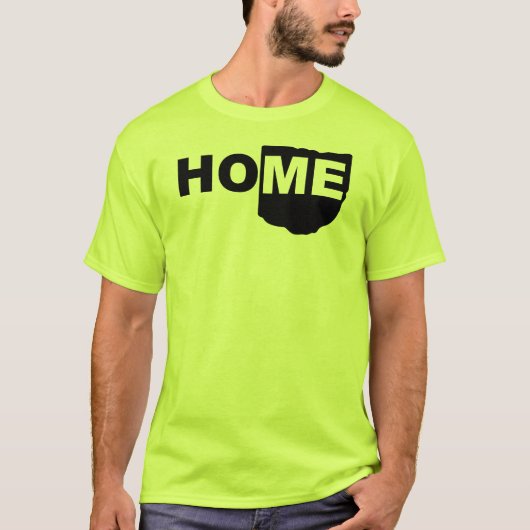 Ohio Thuis Weg Van Staat T-Shirt (Voorkant)