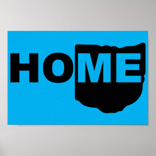 Ohio Thuis Weg Van State Poster Bord