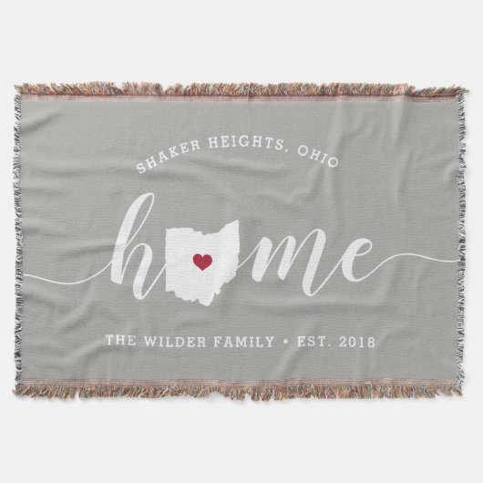Ohio Thuisstaat Persoonlijk Deken (Voorkant)