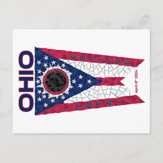 Ohio Total Eclipse-Briefkaart Briefkaart (Voorkant)