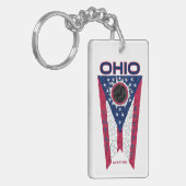 Ohio totale eclips acryl Sleutelhanger (Voorkant Links)