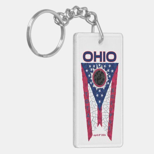 Ohio totale eclips acryl Sleutelhanger (Voorkant Links)
