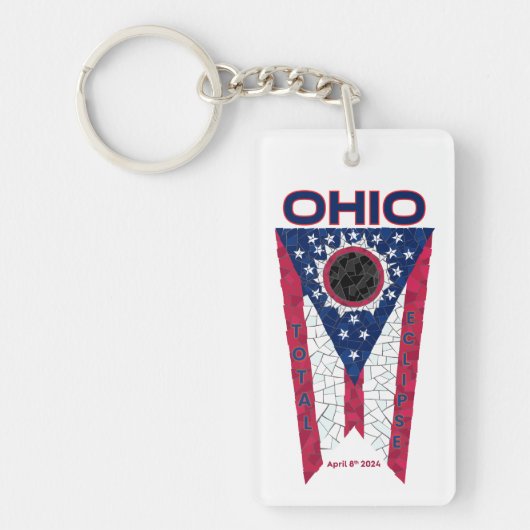 Ohio totale eclips acryl Sleutelhanger (Voorkant)