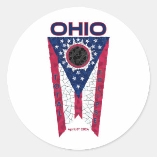 Ohio Totale Eclipse Ronde Sticker