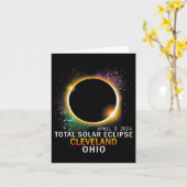 Ohio totale zonsverduistering april 8 2024 kaart (Gele Bloem)