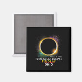 Ohio totale zonsverduistering april 8 2024 magneet (Voorkant / Achterkant)
