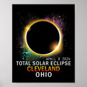 Ohio totale zonsverduistering april 8 2024 poster (Voorkant)