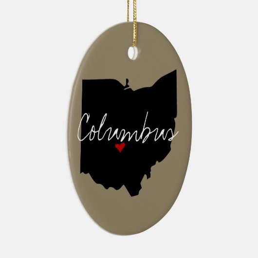 Ohio Town Keramisch Ornament (Rechts)