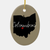 Ohio Town Keramisch Ornament (Voorkant)