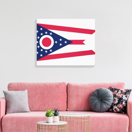 Ohio (US State) Canvas Print (Insitu (Woonkamer))