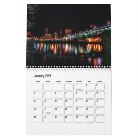 Ohio-USA Kalender (Jan 2026)