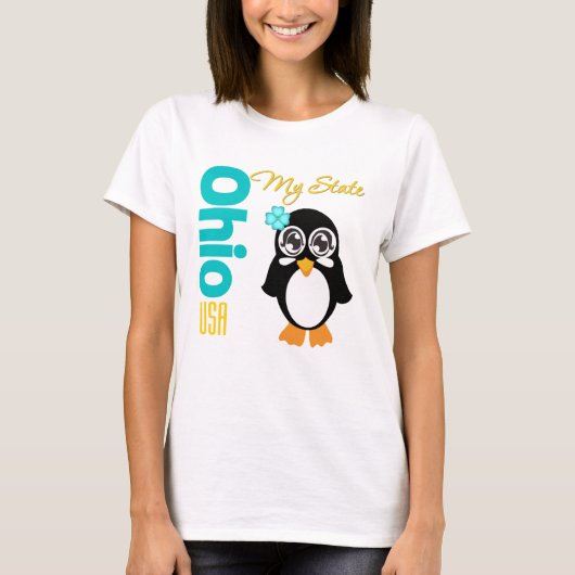 Ohio USA Penguin T-shirt (Voorkant)
