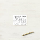 Ohio Vacation Drawing Vacation Art Traveling Desig Post-it® Notes (Op bureau)