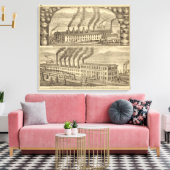 Ohio Valley Pottery, Laughlin Brothers Canvas Afdruk (Insitu (Woonkamer))