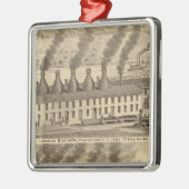 Ohio Valley Pottery, Laughlin Brothers Metalen Ornament (Links)