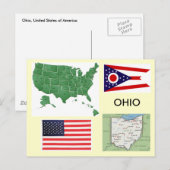 Ohio, Verenigde Staten Briefkaart (Voorkant / Achterkant)