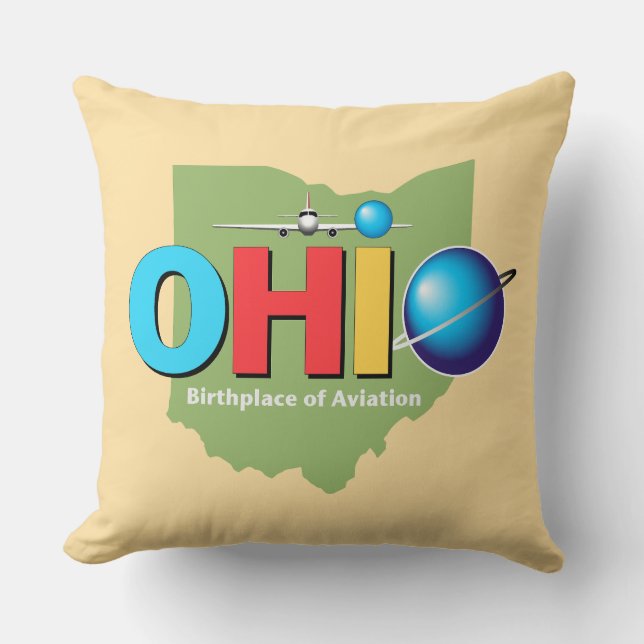 Ohio Verenigde Staten Kussen (Voorkant)