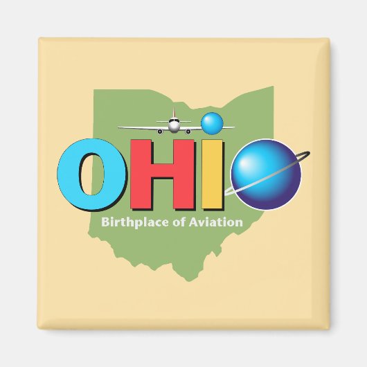 Ohio Verenigde Staten Magneet (Voorkant)