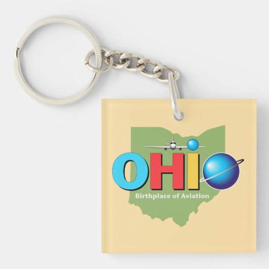 Ohio Verenigde Staten Sleutelhanger (voorkant)