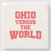 OHIO VERSUS DE WERELD STENEN ONDERZETTER (Voorkant)