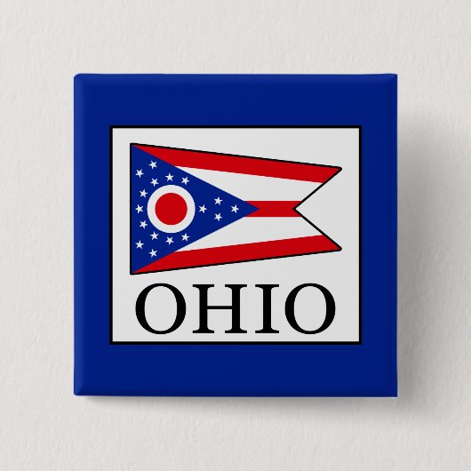 Ohio Vierkante Button 5,1 Cm (Voorkant)