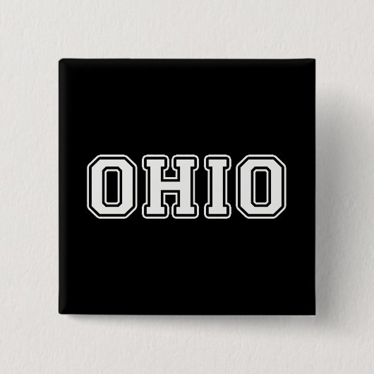 Ohio Vierkante Button 5,1 Cm (Voorkant)
