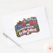 Ohio vierkante sticker (Envelop)