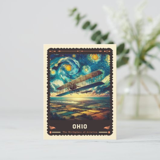 Ohio | Vincent van Gogh geïnspireerd Briefkaart (Staand voorkant)