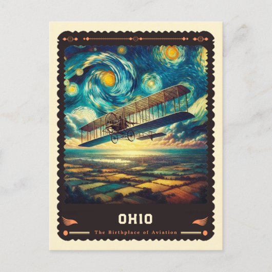 Ohio | Vincent van Gogh geïnspireerd Briefkaart (Voorkant)