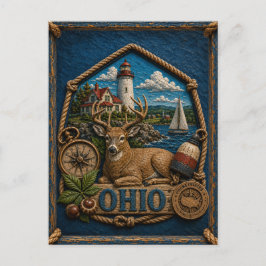 Ohio Vintage Reis Briefkaart