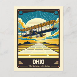 Ohio | Vintage van patriottische spirit Briefkaart