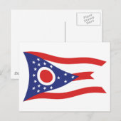 Ohio Vlag Ansichtkaart Briefkaart (Voorkant / Achterkant)