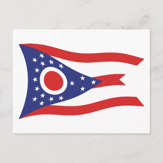 Ohio Vlag Ansichtkaart Briefkaart (Voorkant)