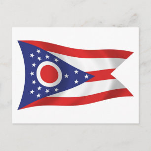 Ohio Vlag Ansichtkaart Briefkaart