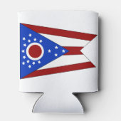 Ohio vlag blikjeskoeler (Achterkant)