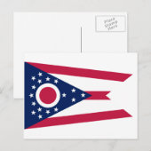 Ohio-vlag Briefkaart (Voorkant / Achterkant)