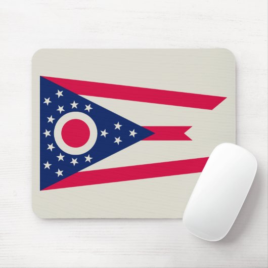 Ohio-vlag: De Buckeye-staatbanner Muismat (Met muis)