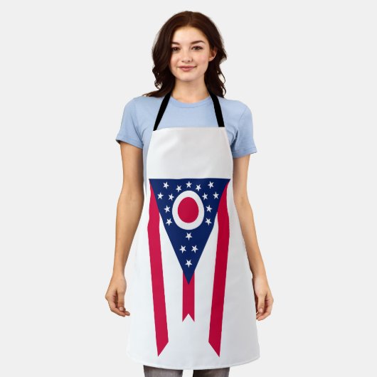 Ohio-vlag: De Buckeye-staatbanner Schort (Gedragen)