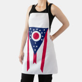 Ohio-vlag: De Buckeye-staatbanner Schort (Insitu)